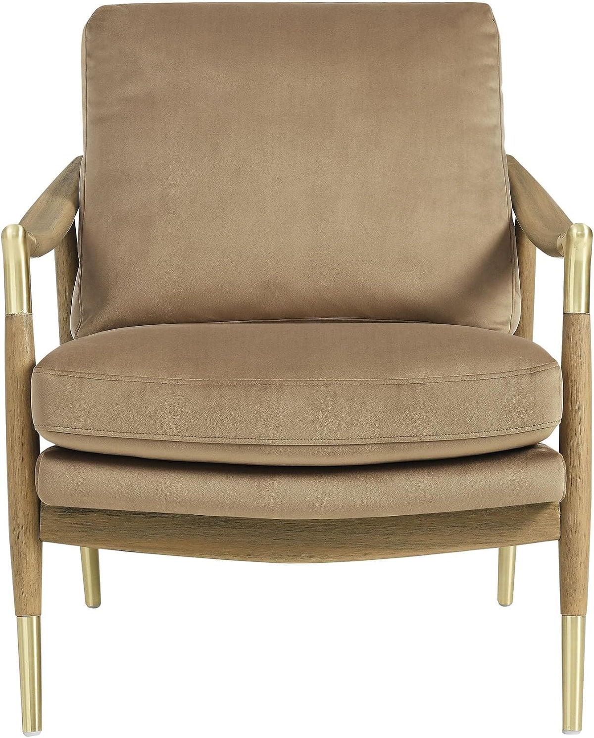 Modway Langford Stain-Resistant Performance Velvet Armchair – Mid Century Modern