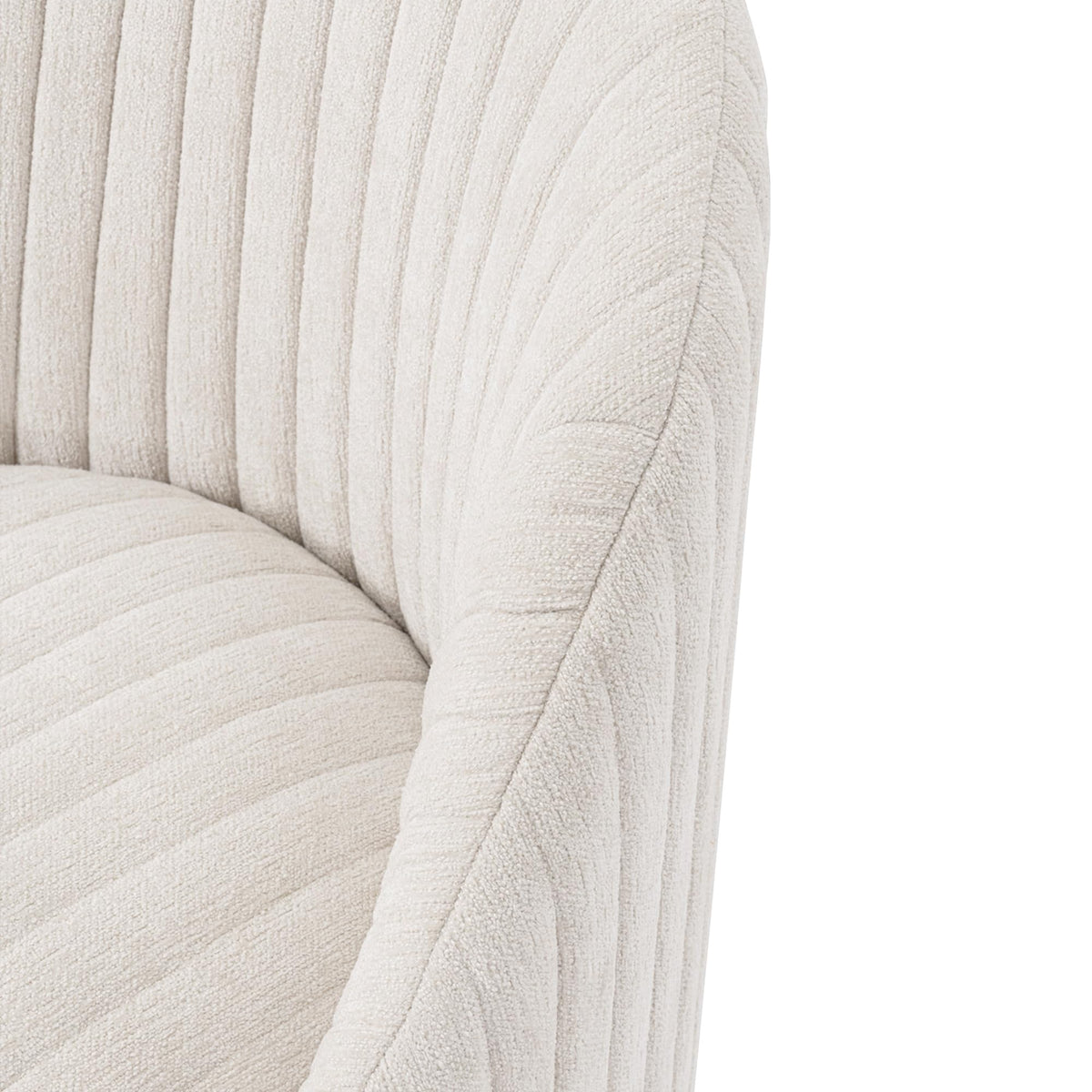Manhattan Comfort Leela Modern Swivel Accent Chair in Luxurious Boucle Upholstery