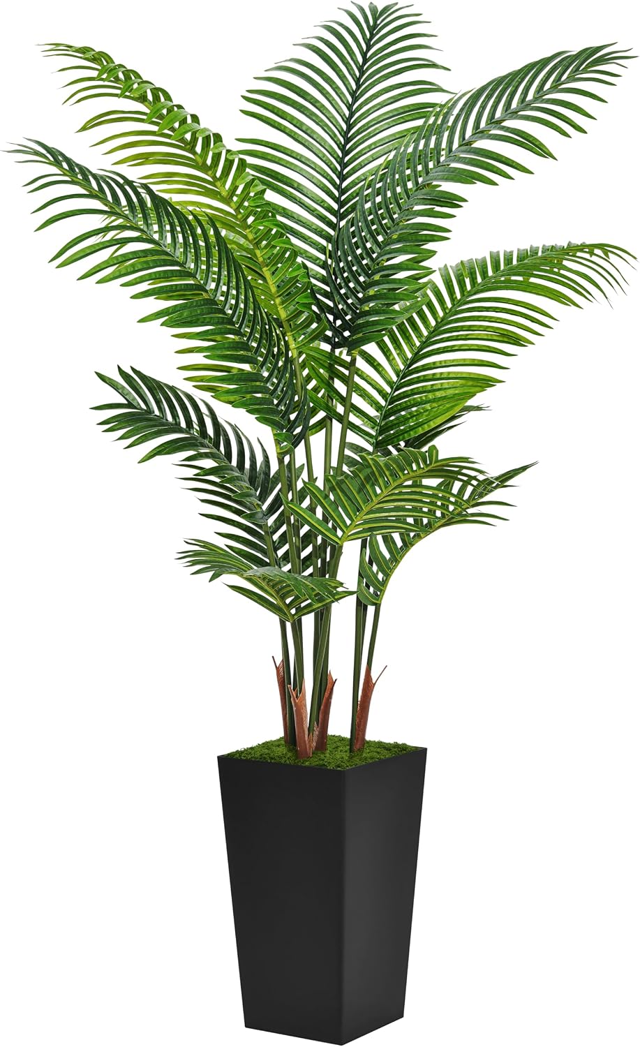 Faux Palm Tree with Tall Planter