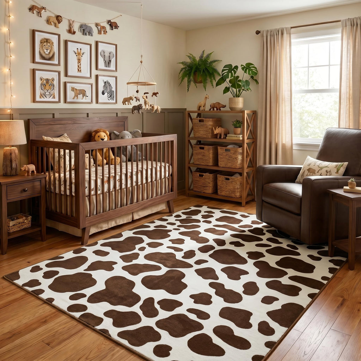 BENRON Soft Cowhide Rug 4x6, Faux Cow Hide Rug for Living Room Bedroom