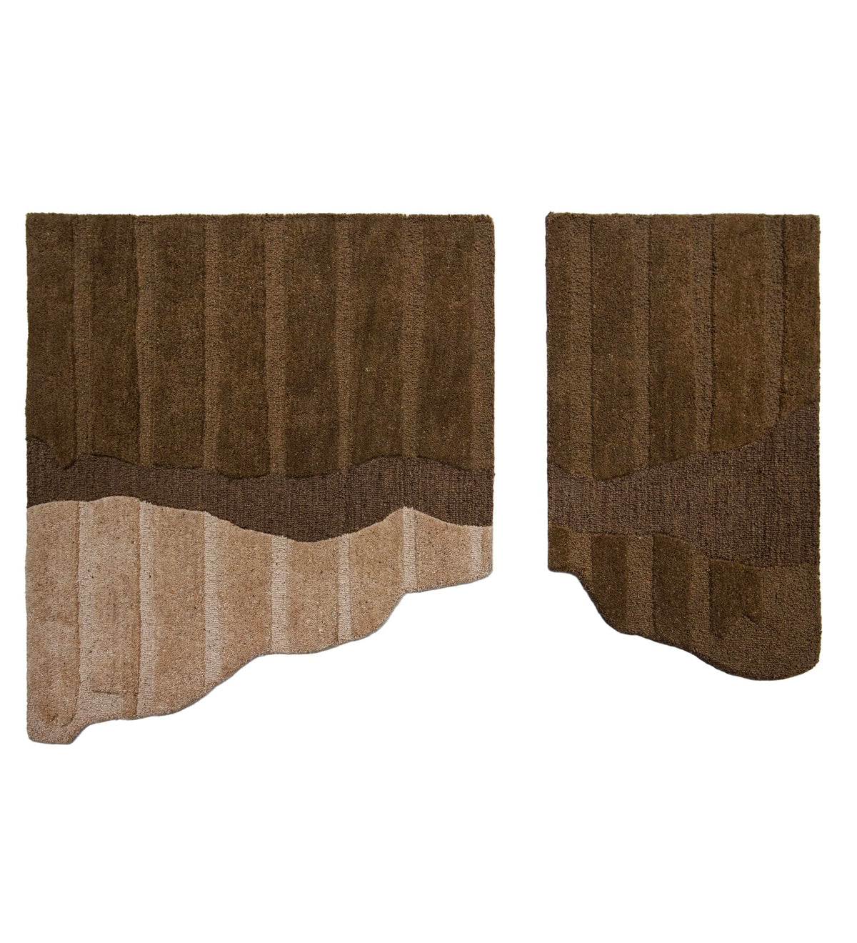 Handmade Woven Abstract Wall Art in Chocolate Brown