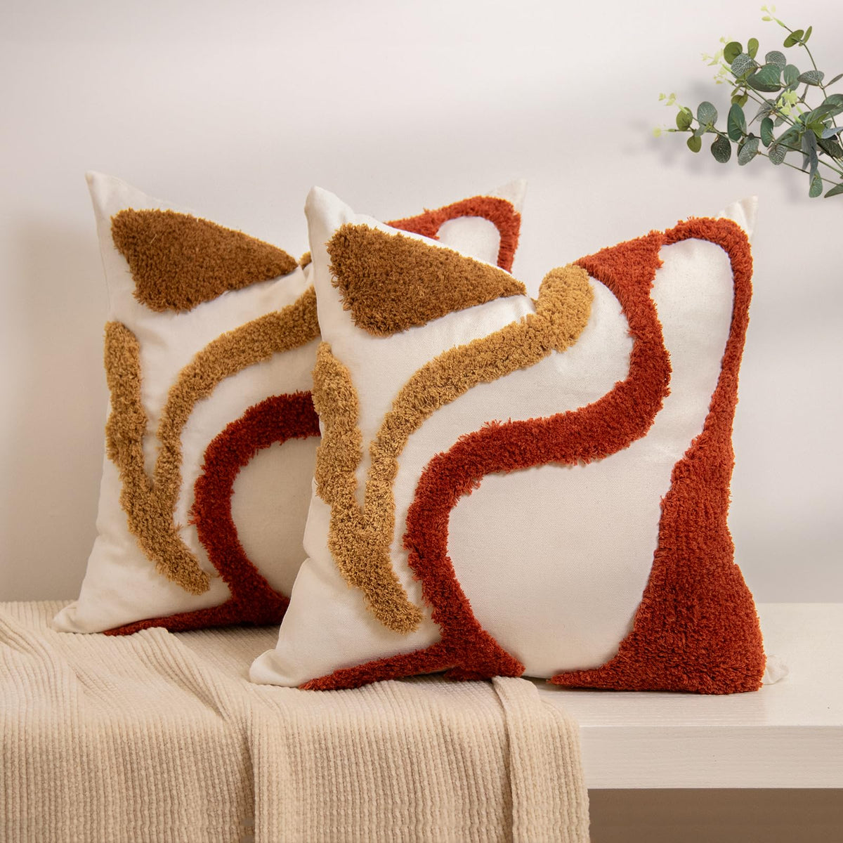 Tufted Jacquard Pillow Covers