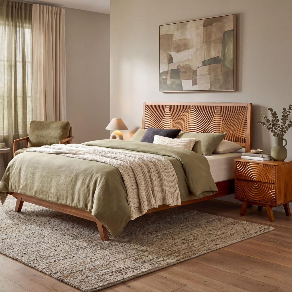 Acacia Harmony Two-Drawer Nightstand