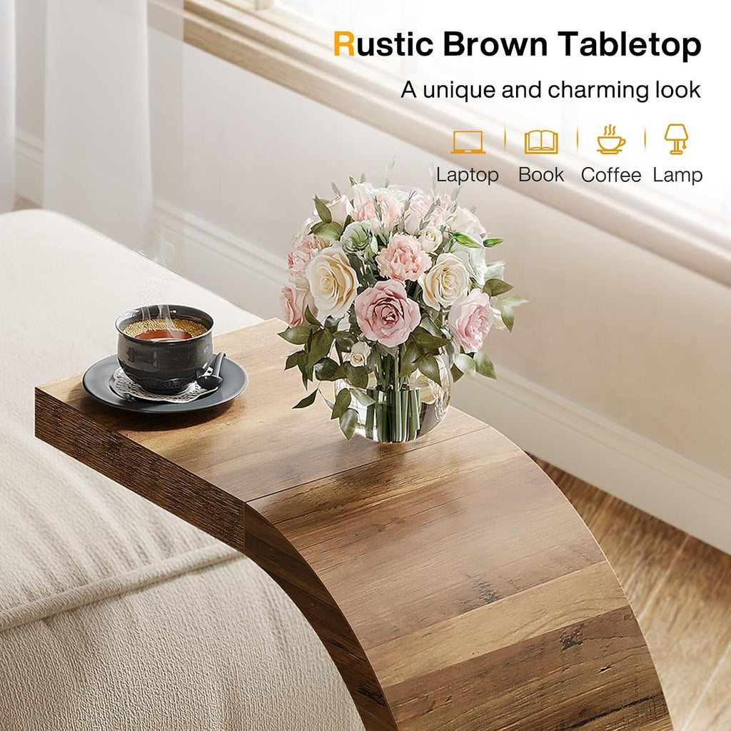 C-Shaped End Table Set