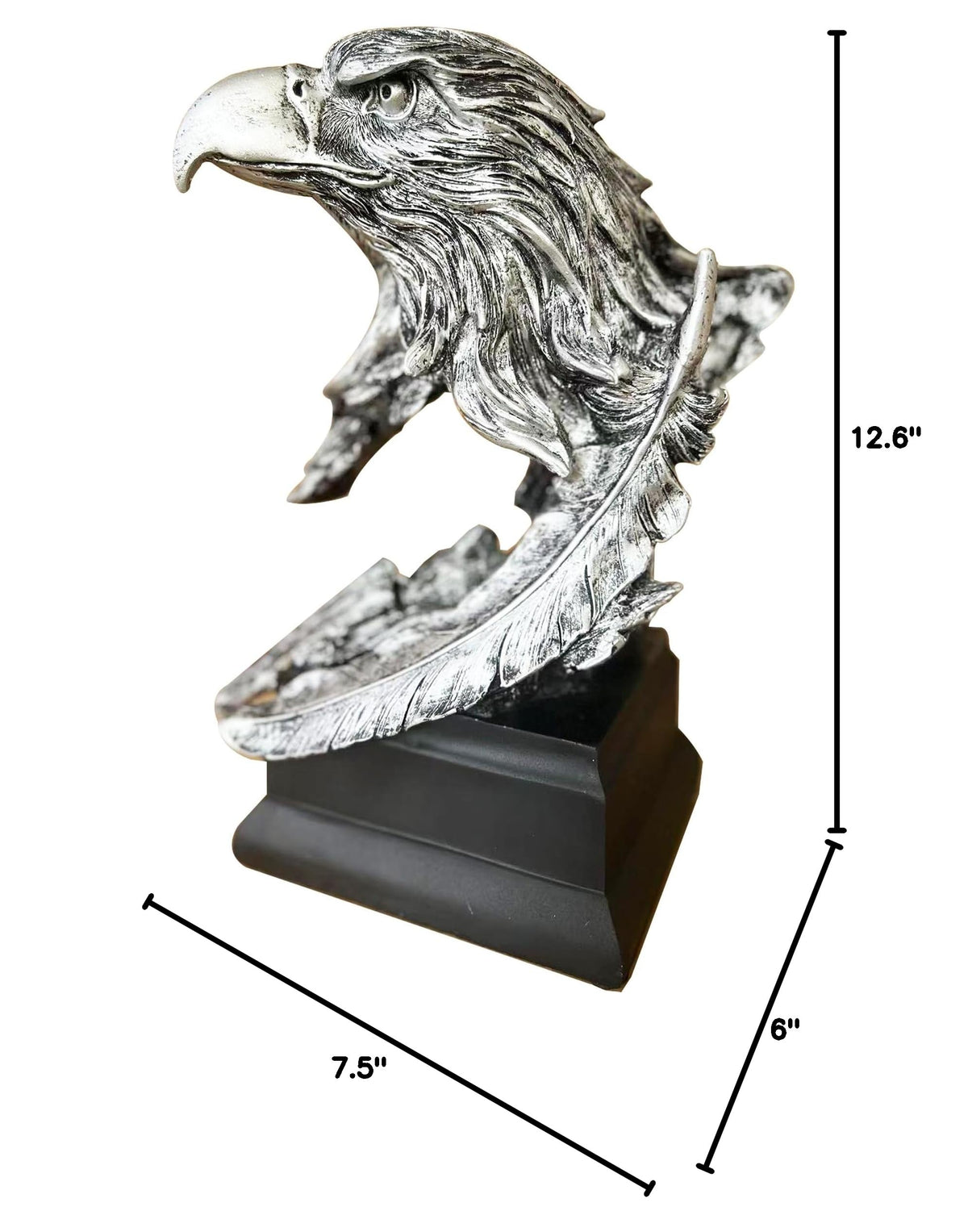 H&W Sandstone Lion Statue, The King of Beast, Collectible Figurines, Golden