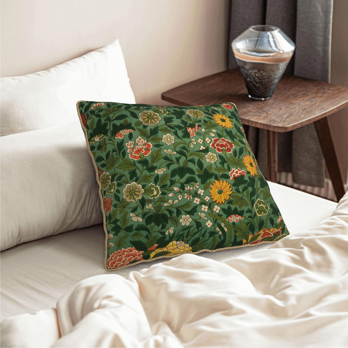 Velvet Animal & Floral Print Pillow Covers