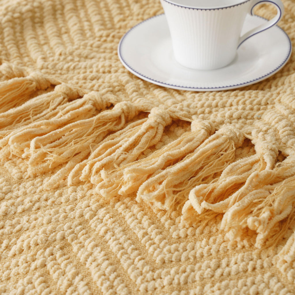 Knitted Throw Blanket