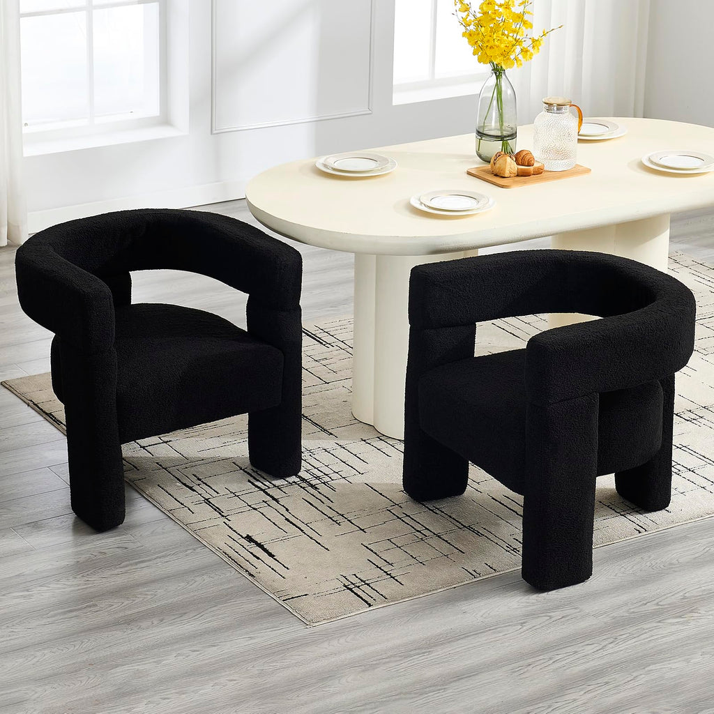 Sherpa Boucle Accent Chairs