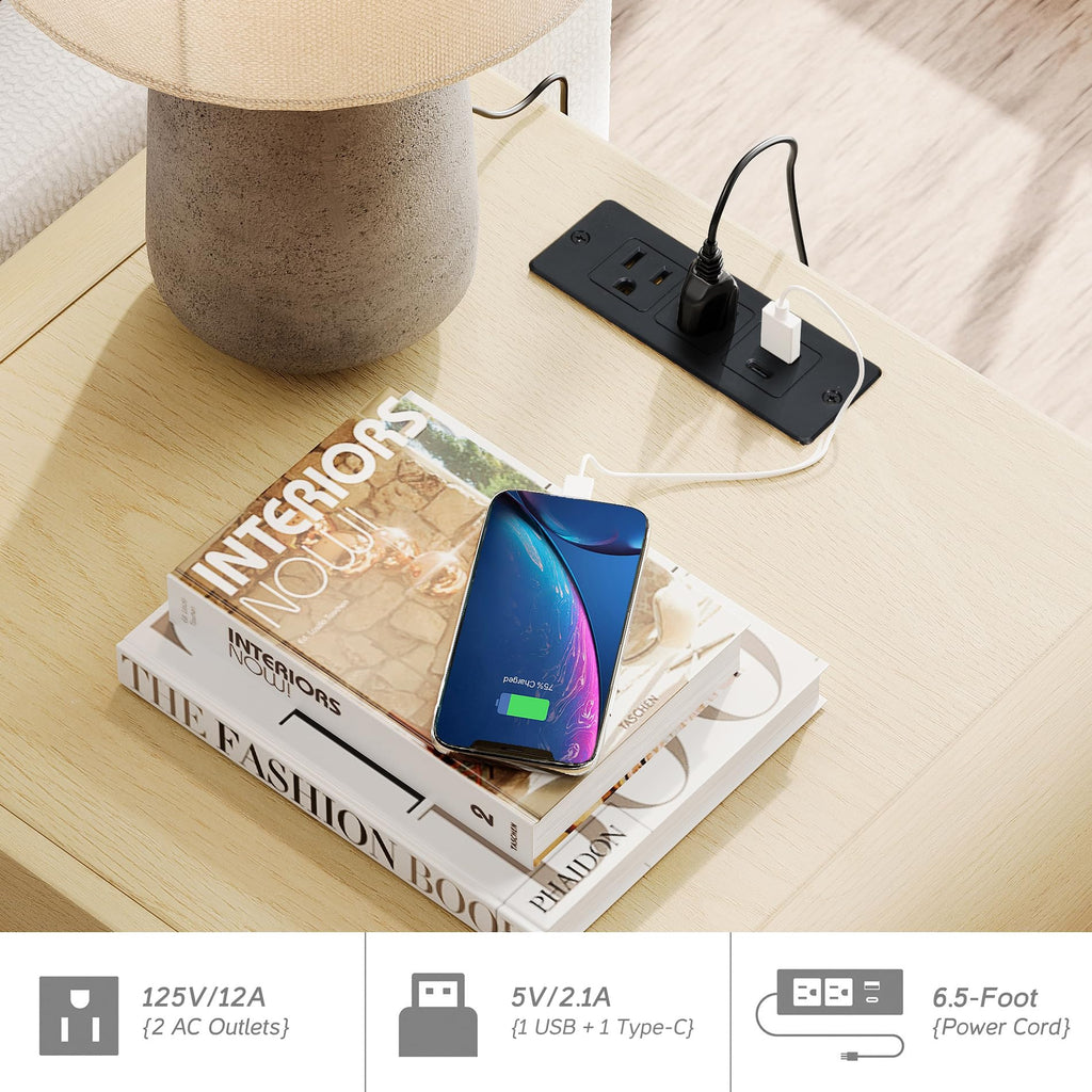 Modern Charging Nightstand