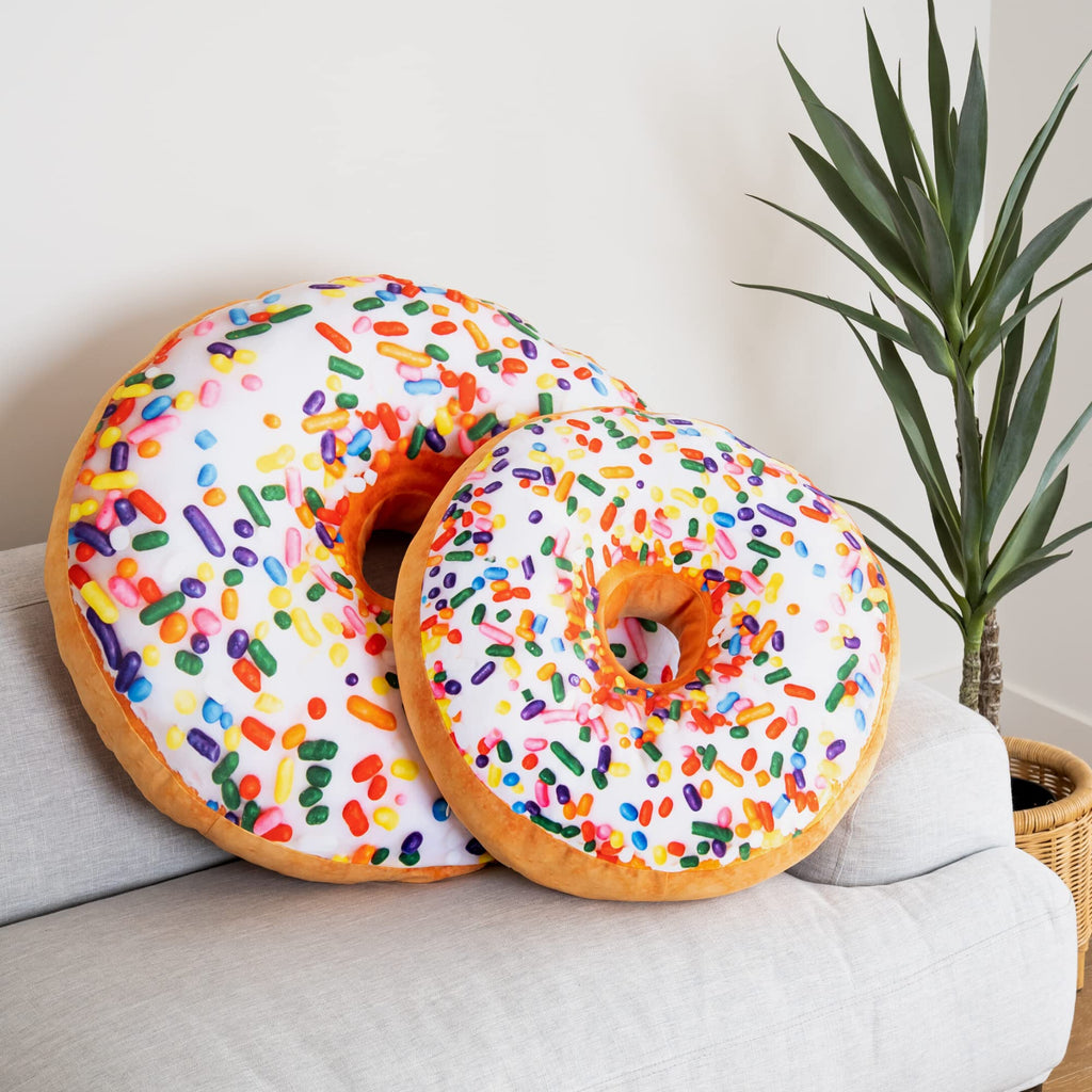 31 Inch 3D Sprinkle Donut Throw Pillow Soft Plush Cushion Gift