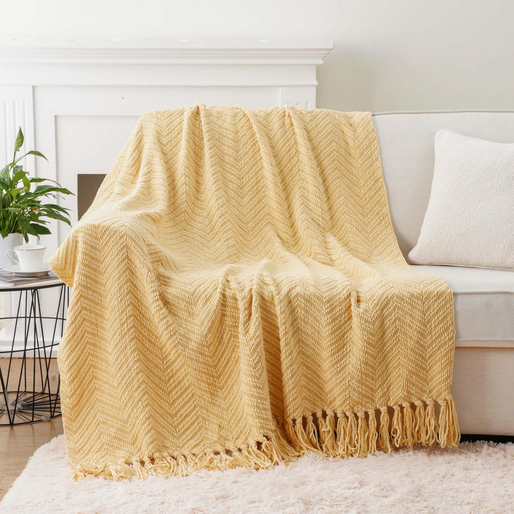 Knitted Throw Blanket