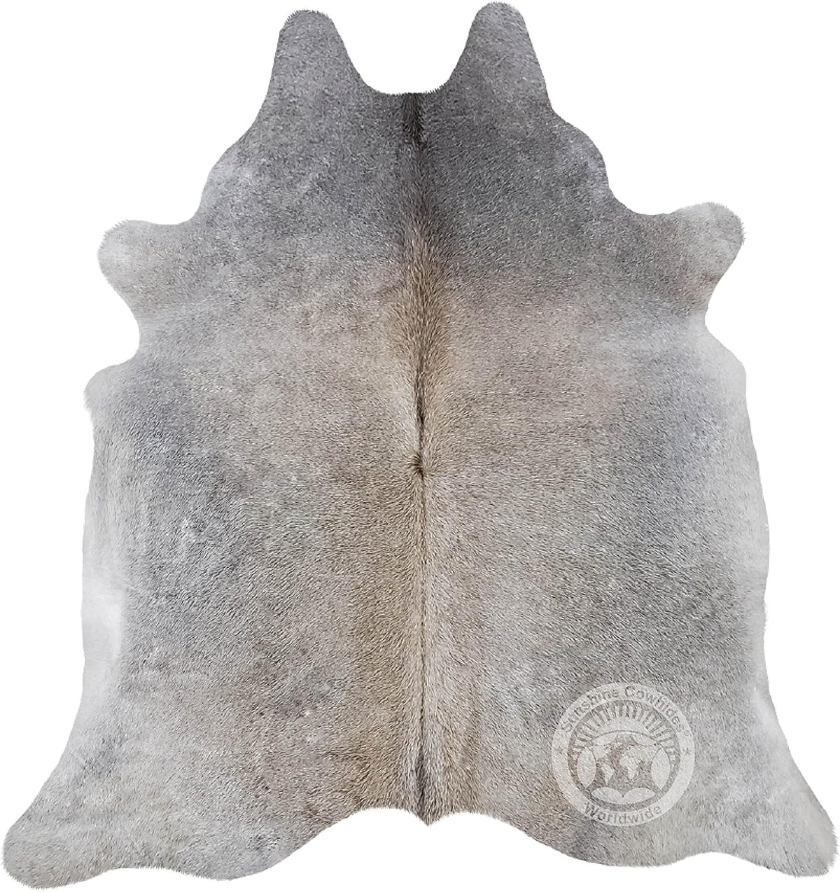 Sunshine Cowhides 100% Genuine Grey Beige Cowhide Rug - Modern Style Animal Skin