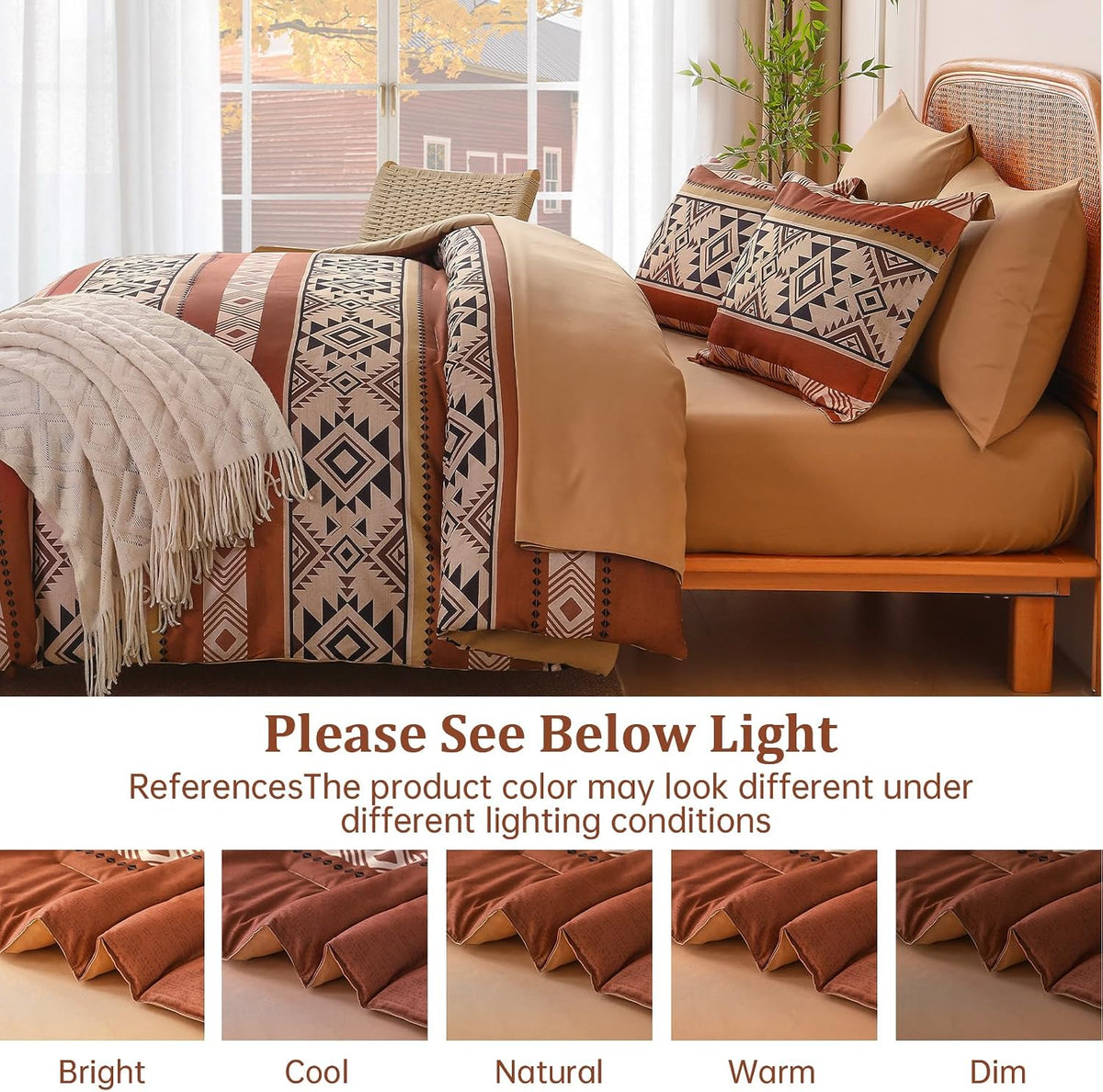 Boho Western Comforter Set