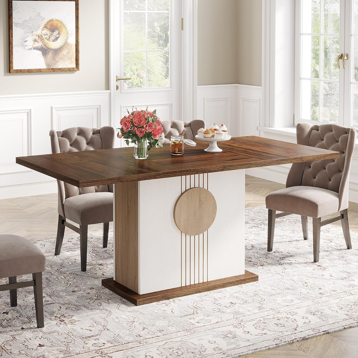 Farmhouse Rectangular Dining Table