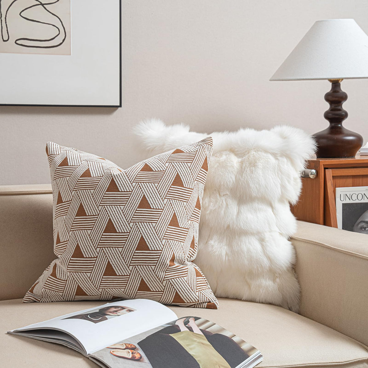 Croker Horse New 20x20'' inches Throw Pillow Cushion Covers - Paradise Orange Color