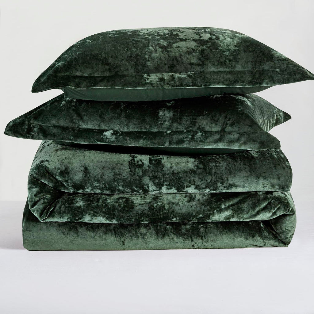 Luxury Velvet Queen Size Comforter Set