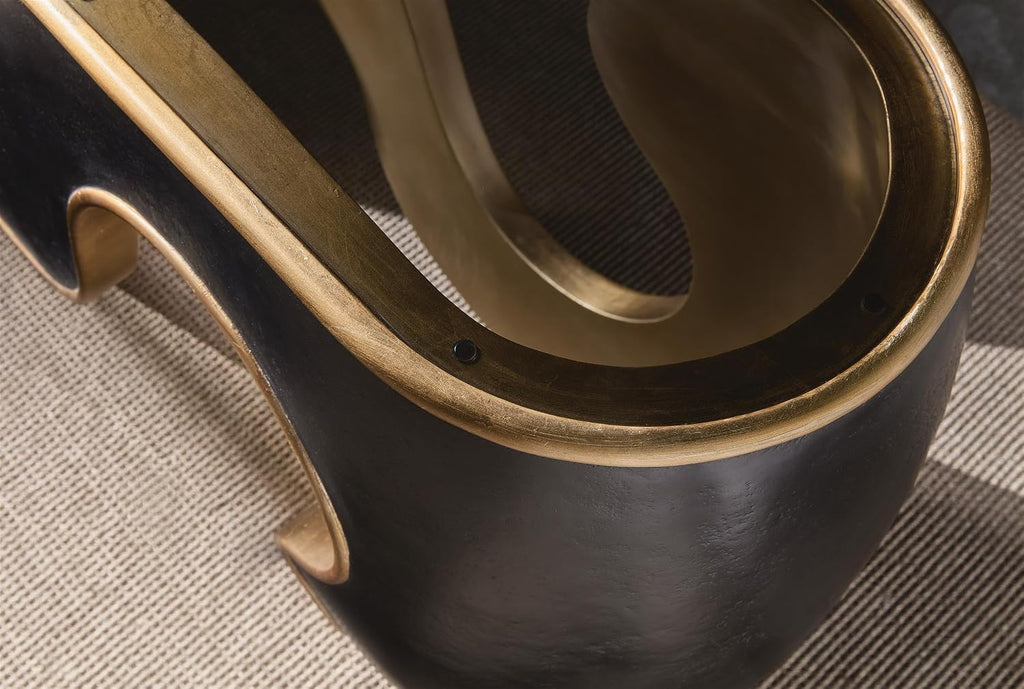 Black Resin Console Table