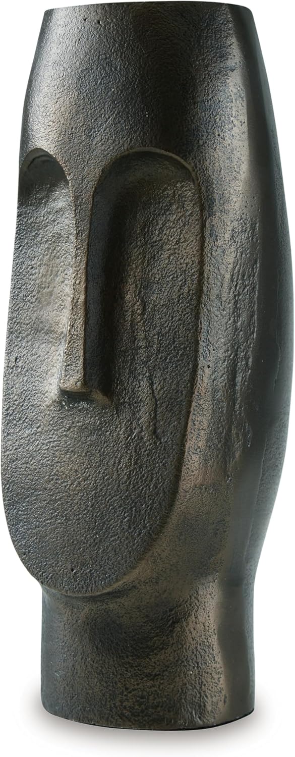 Bronze Aluminum Head Vase Sculpture