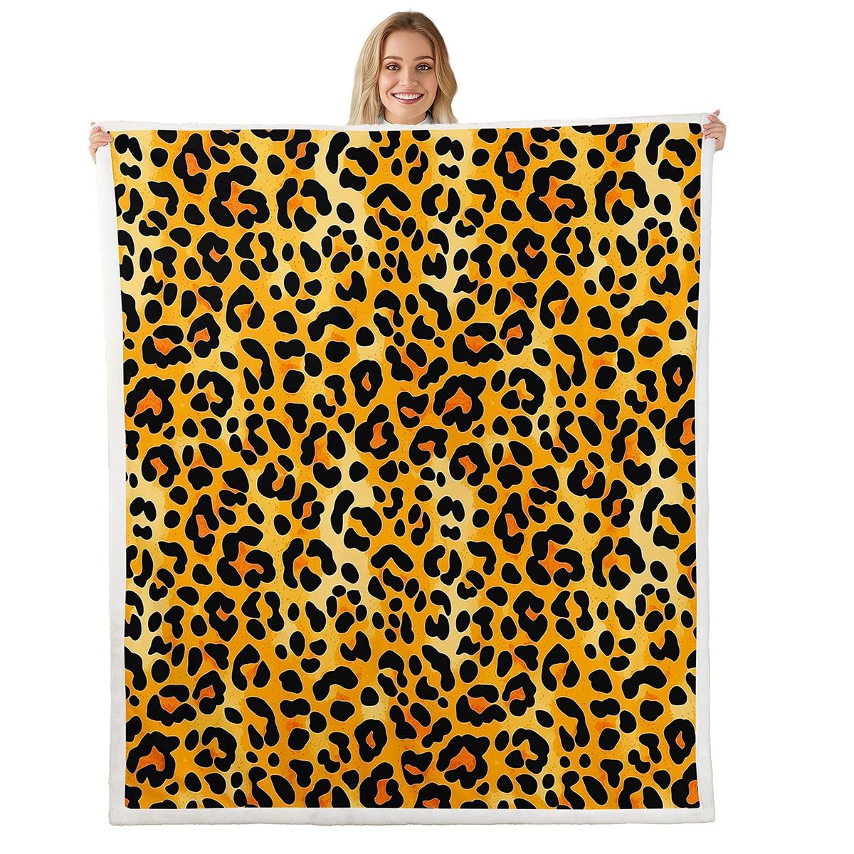 Animal-Print Fleece Throw Blanket