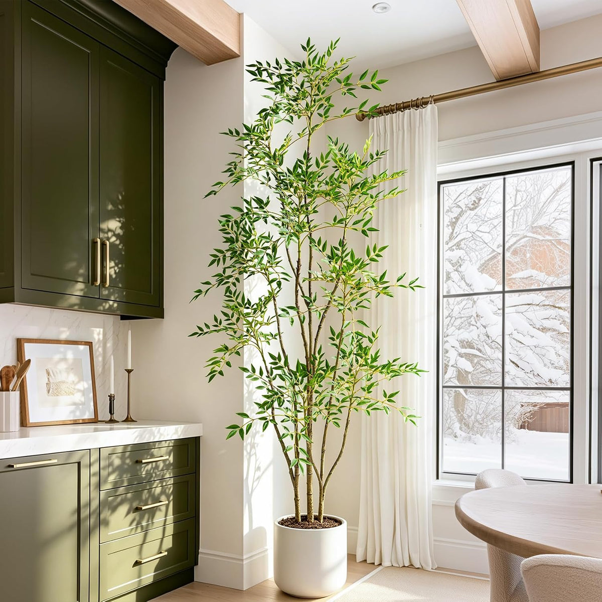 Faux Bamboo Tree in Pot