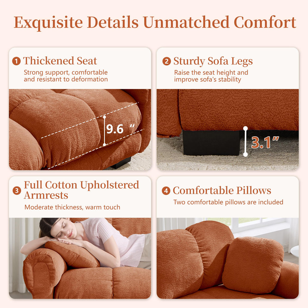 131.5" Modular Cloud Couch