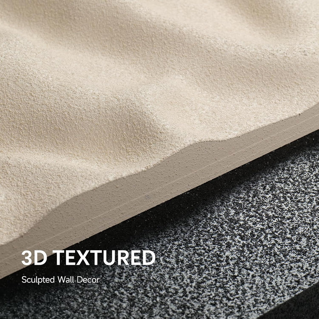Vertical 3D Textured Abstract Wall Art