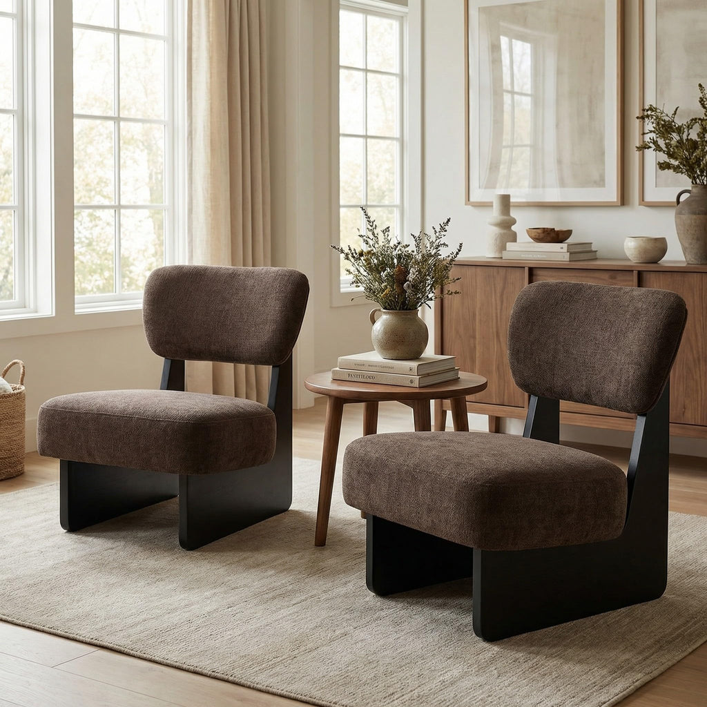 Christopher Knight Home Mores Low Profile Accent Chair Set of 2