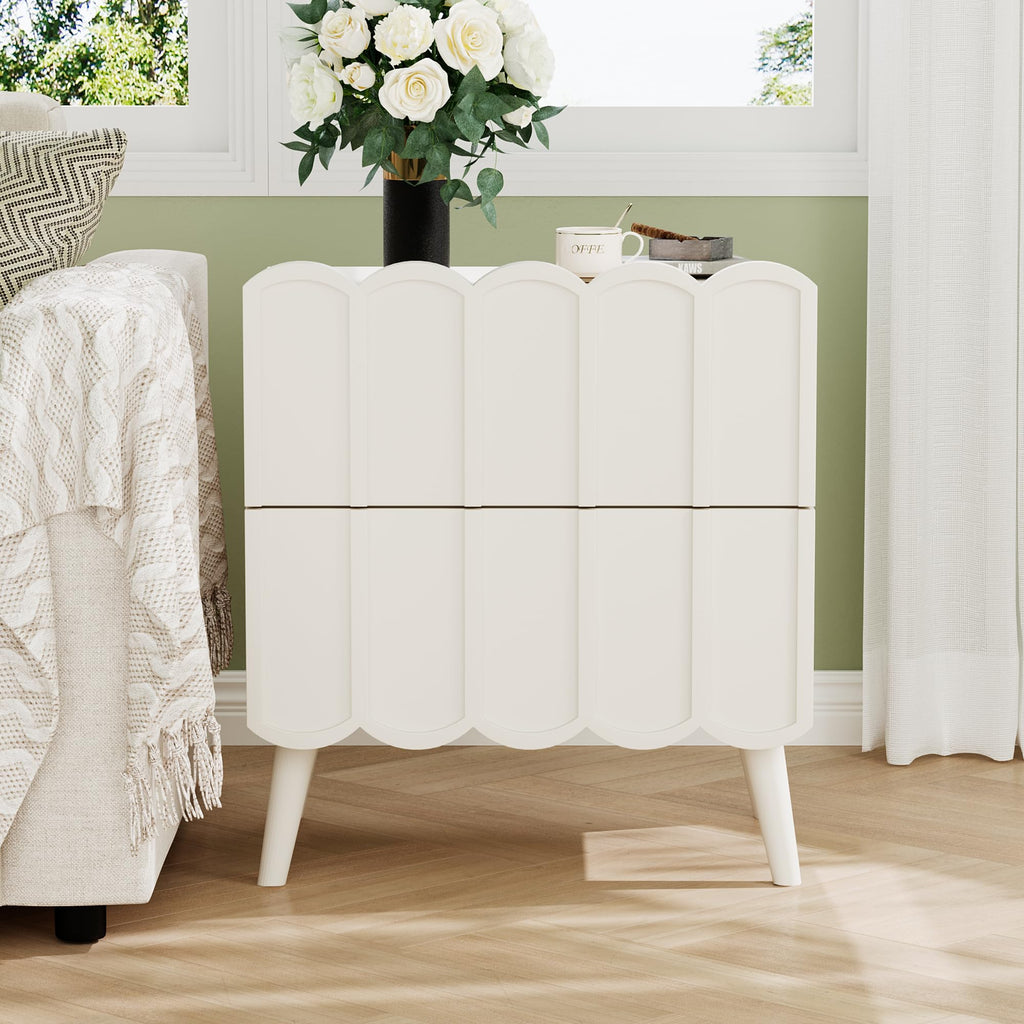 Fluted Nightstand