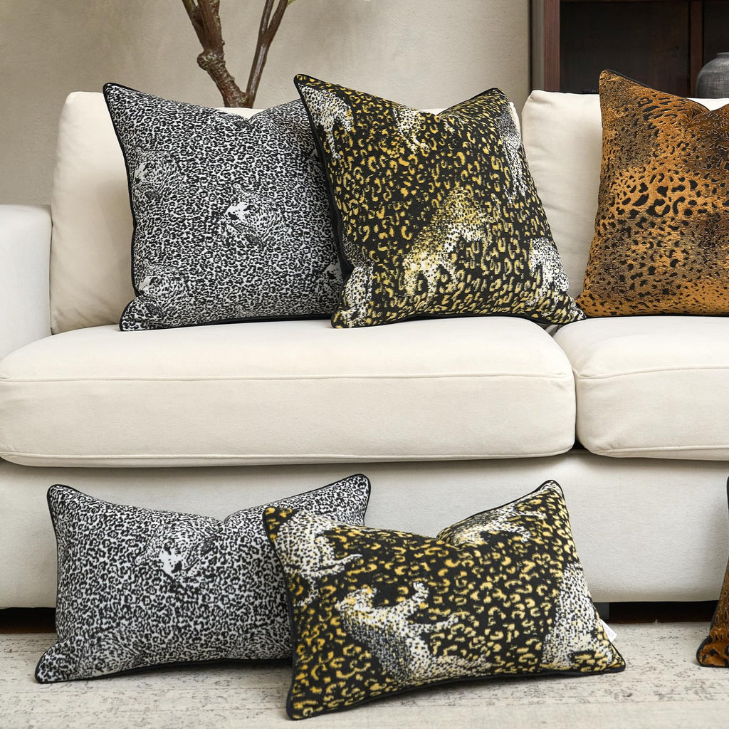 Velvet Animal Print Pillow Cover