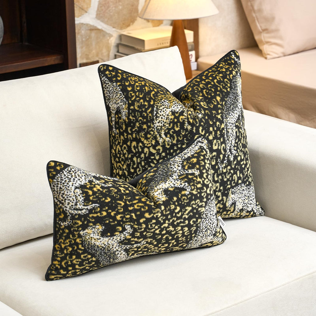 Velvet Animal Print Pillow Cover