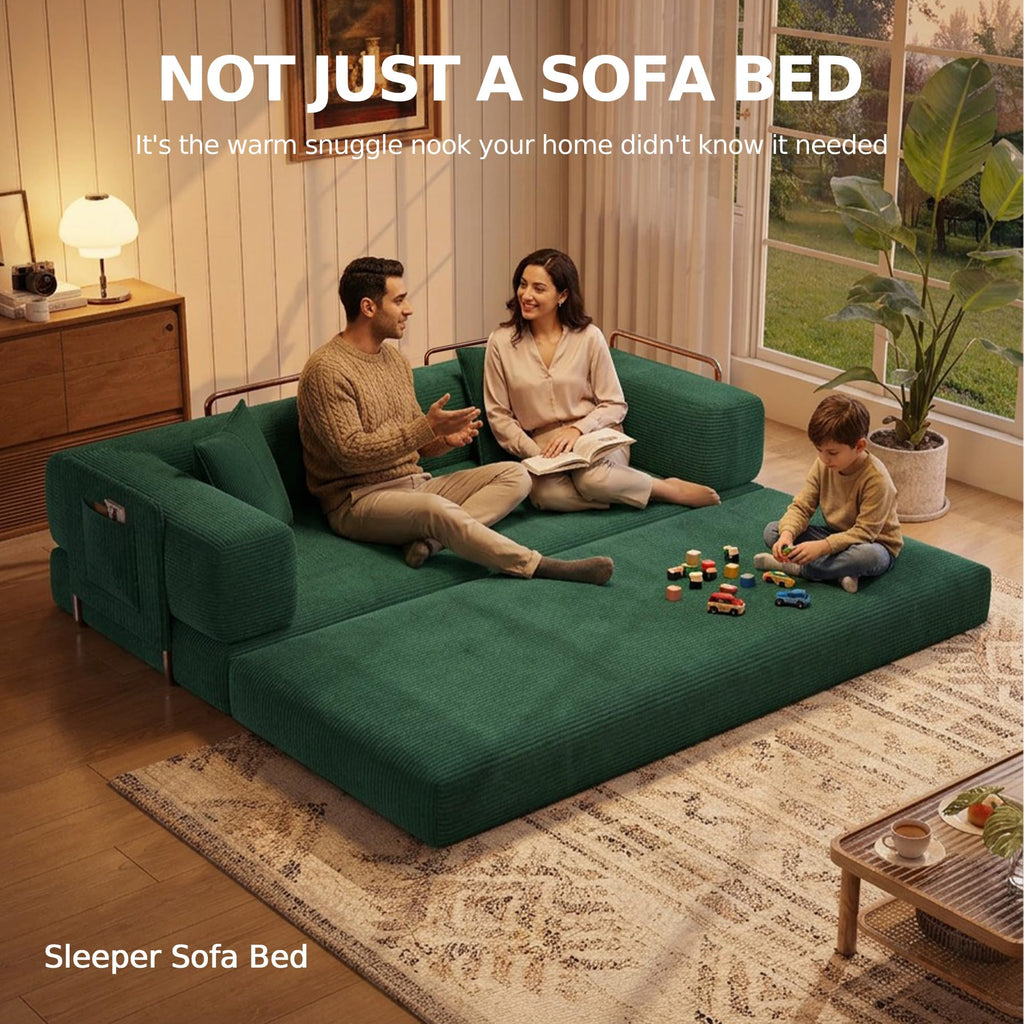 78.8'' Futon Sofa Bed, Boneless Couches for Living Room