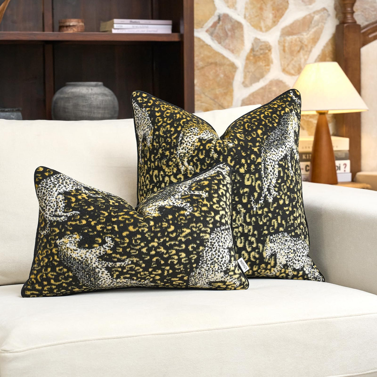Velvet Animal Print Pillow Cover