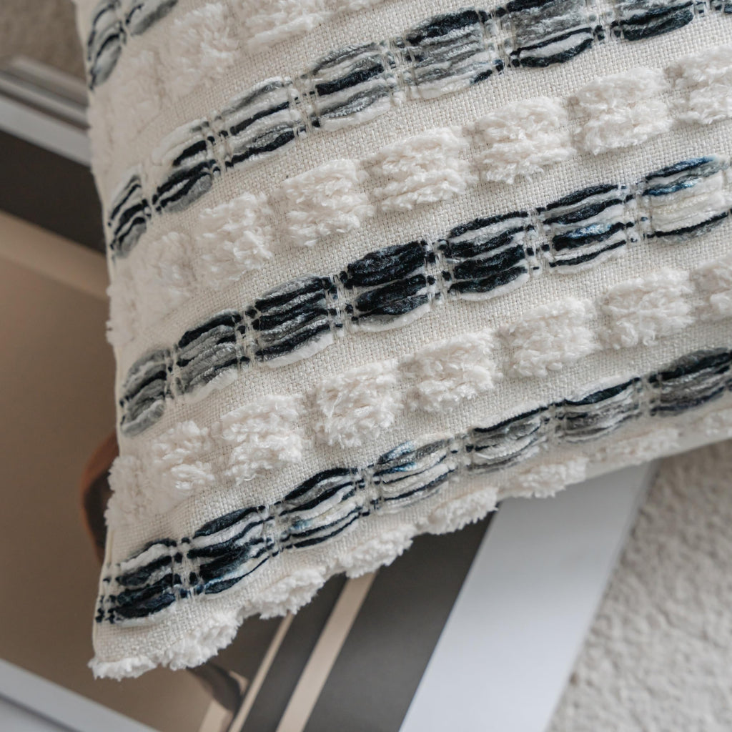 Striped Chenille Pillow Covers