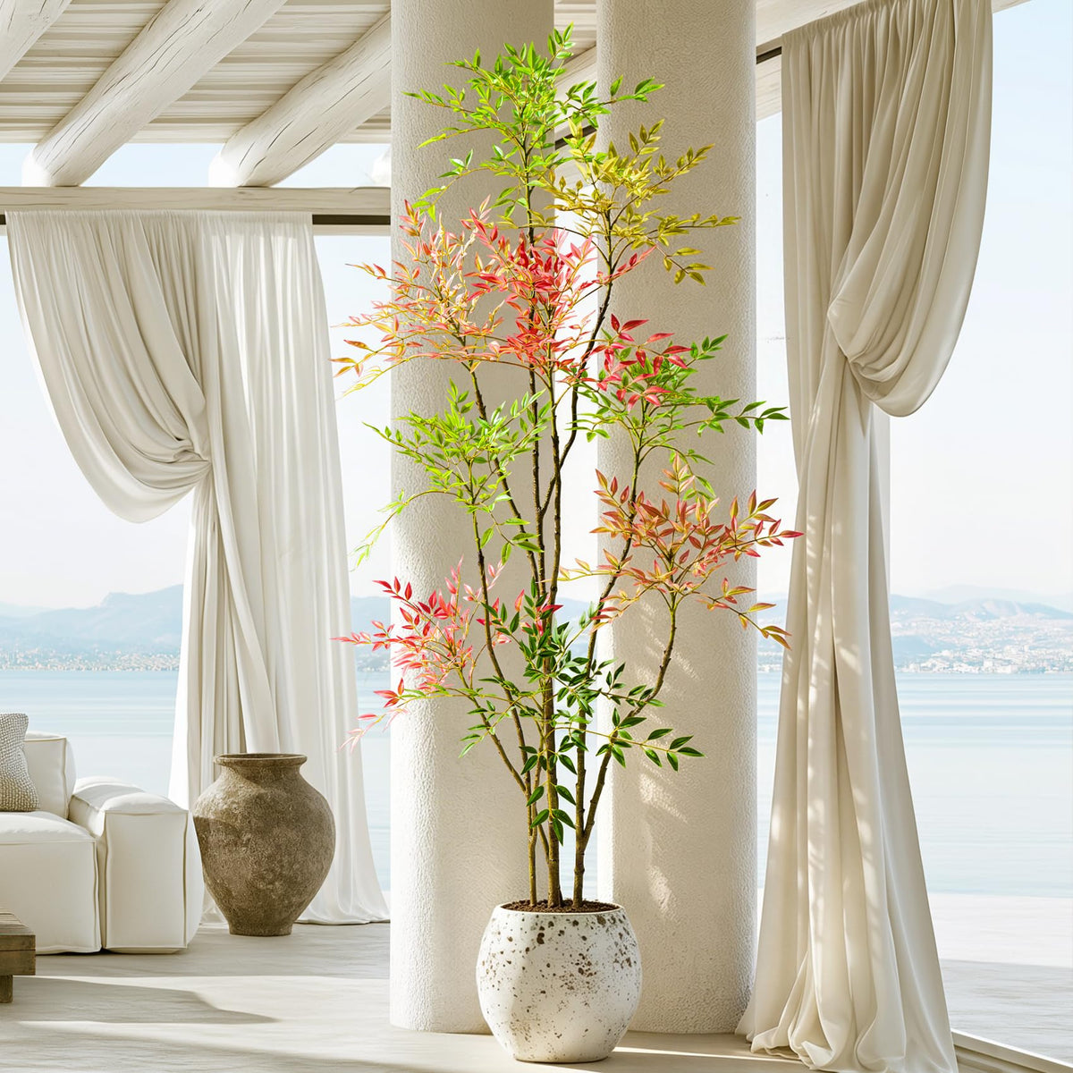 Faux Bamboo Tree in Pot