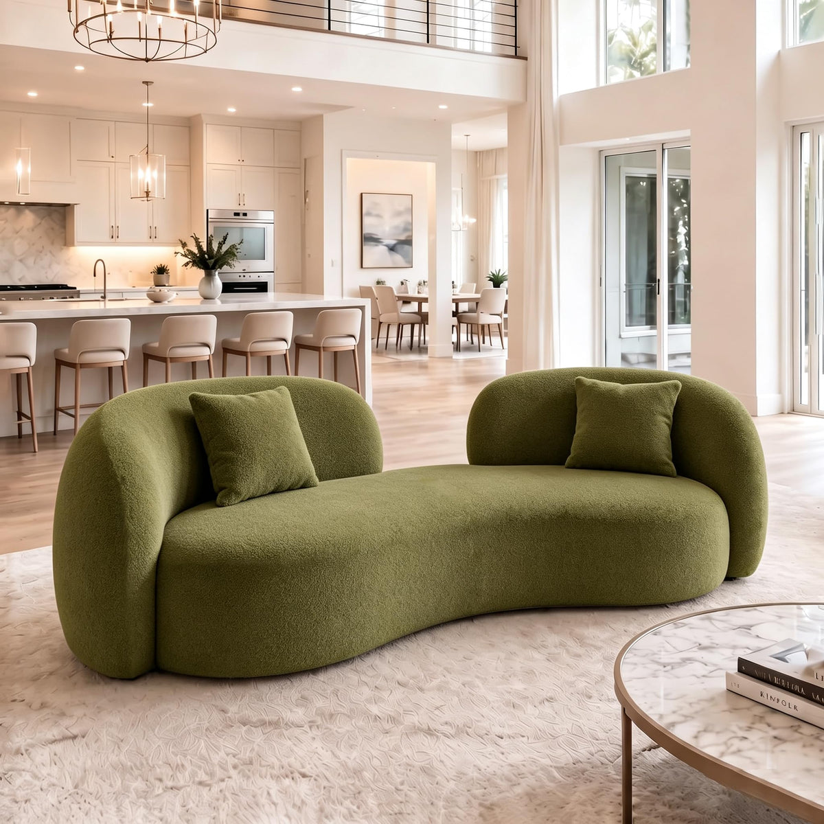 Cloud-Soft Teddy Chenille Lounge Sofa
