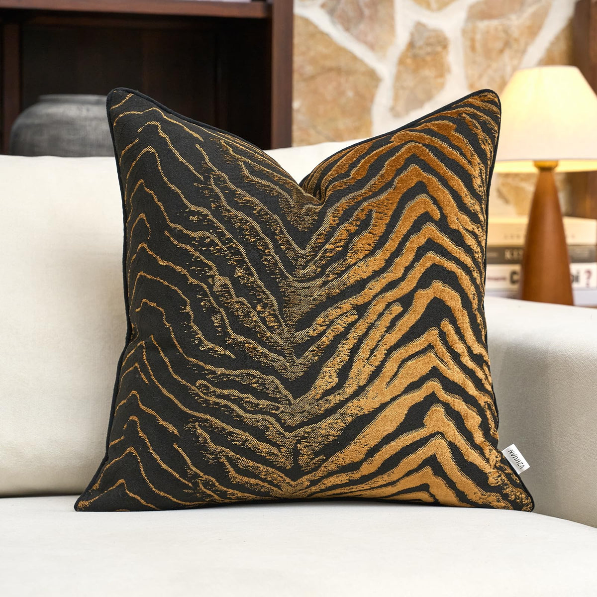 Velvet Animal Print Pillow Cover