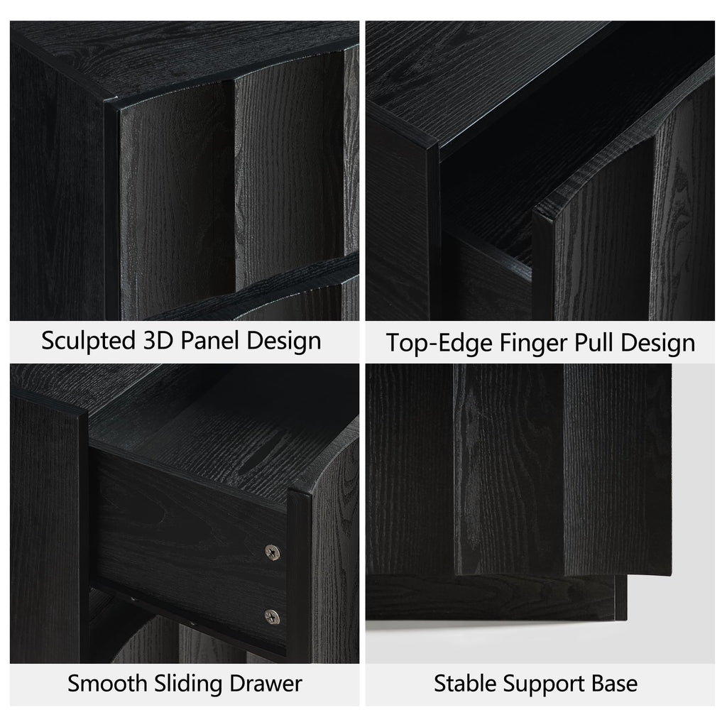 Fluted Charging Nightstand
