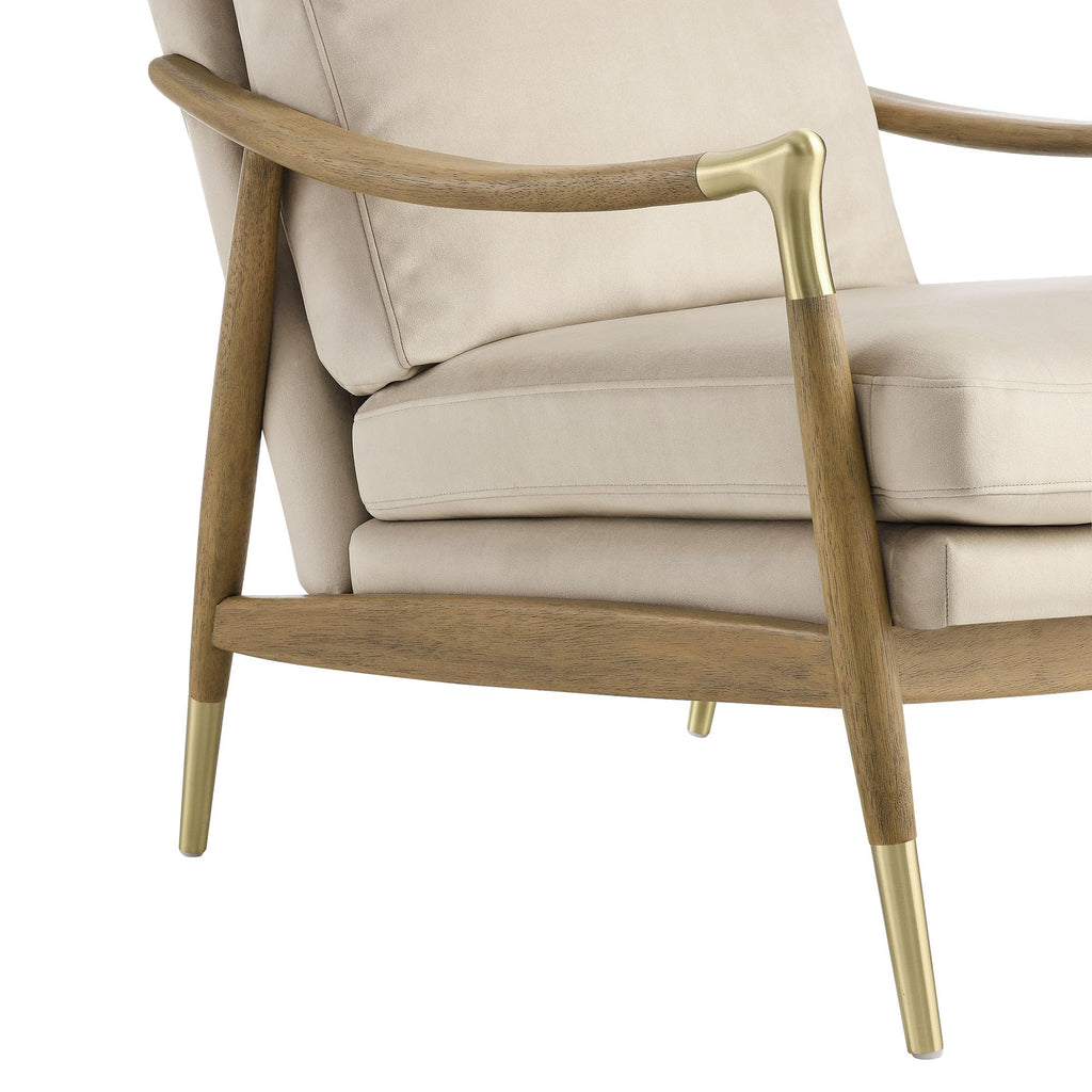 Modway Langford Stain-Resistant Performance Velvet Armchair – Mid Century Modern