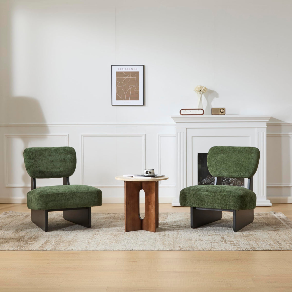 Christopher Knight Home Mores Low Profile Accent Chair Set of 2