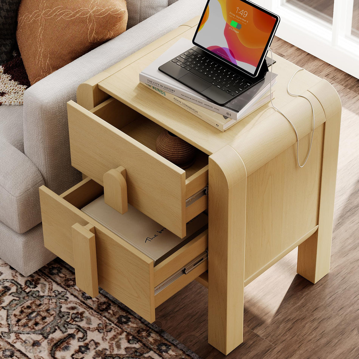 Modern Charging Nightstand