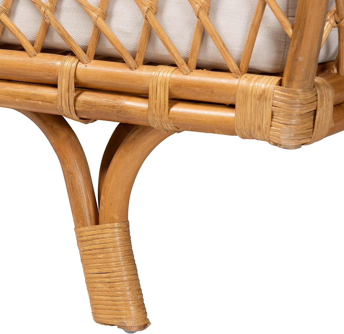 bali & pari Akemi Handwoven Natural Rattan Daybed with Cushion – Boho Coastal
