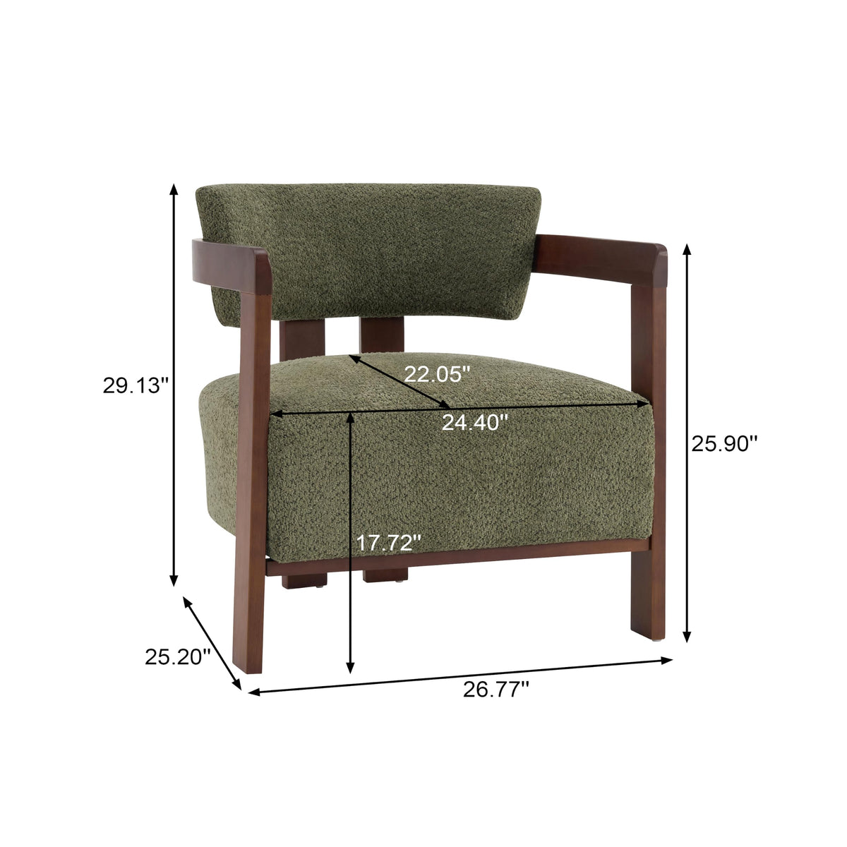 Christopher Knight Home Kirk Mid-Century Modern Accent Chair