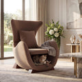 Merax Modern Accent Chair with Pet Cave & Storage
