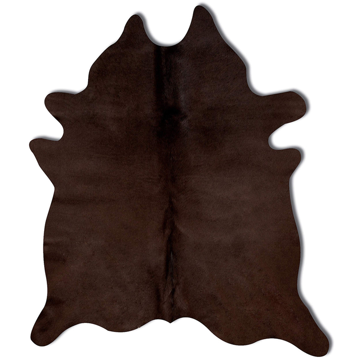 Natural Geneva Cowhide Area Rug, Off-White, 6 ft x 7 ft