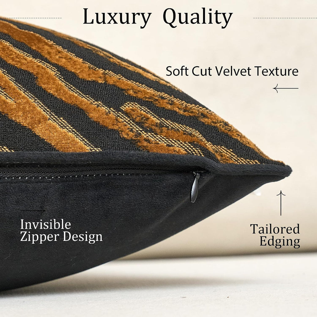 Velvet Animal Print Pillow Cover