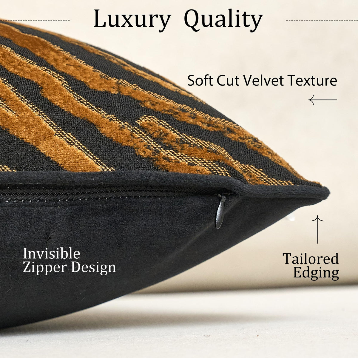 Velvet Animal Print Pillow Cover