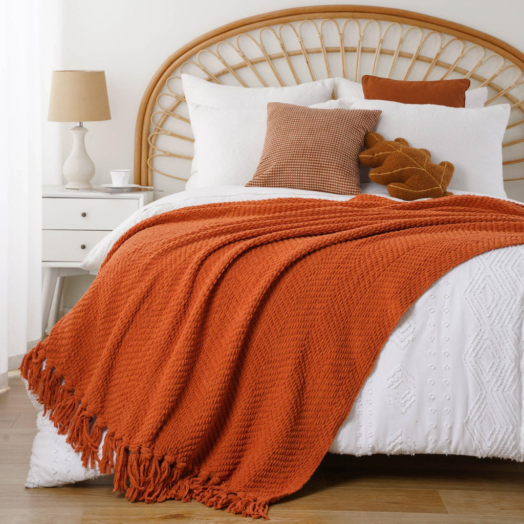 Knitted Throw Blanket