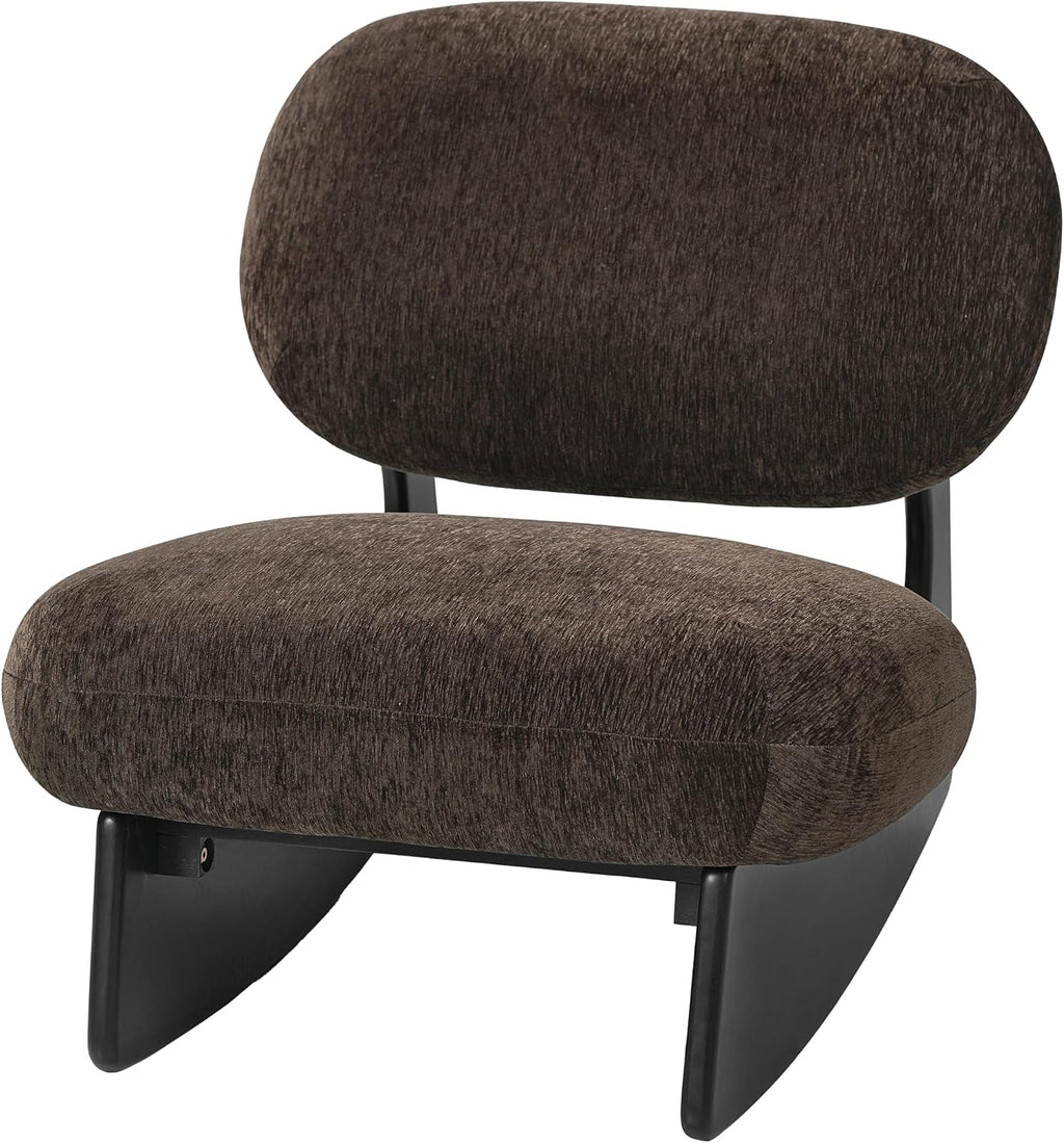 Merax Modern Rocking Chair Accent Glider Chair, Dark Brown