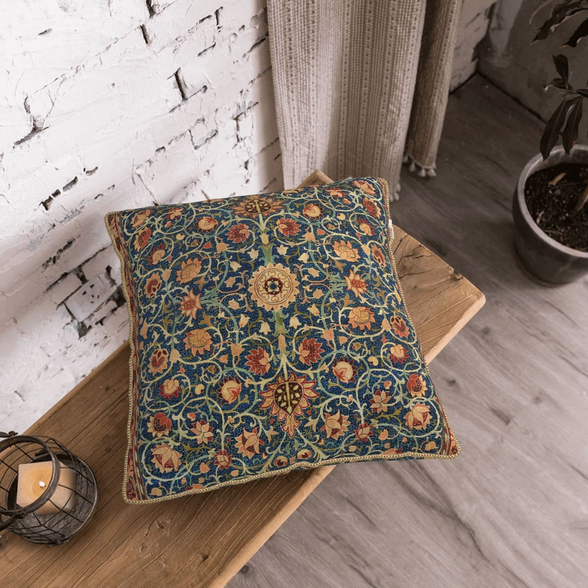 Velvet Animal & Floral Print Pillow Covers