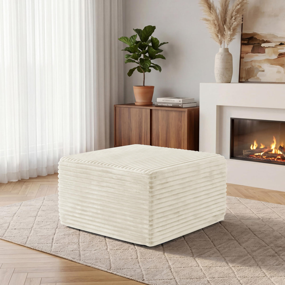 118" Modular Sectional Sofa with Chaise&Ottoman